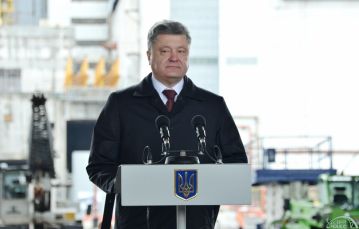 The visit of Ukrainian President  to the construction site of the ISF-2